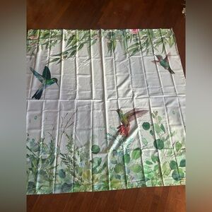 New hummingbird shower curtain